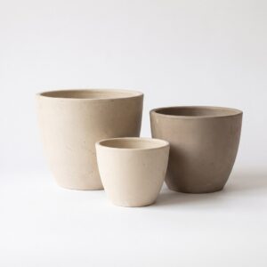 Conjunto de 3 Vasos em Cerâmica